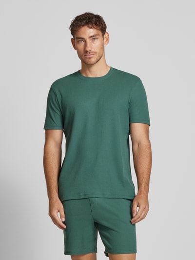 Christian Berg Men T-Shirt mit Strukturmuster Schilf 4