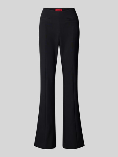 HUGO Regular fit bell bottom en naadritssluiting, model 'HALARAN' Zwart - 2