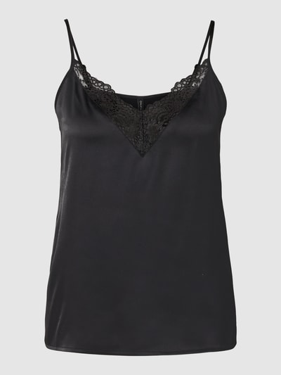 ONLY Trägertop mit Spitzenbesatz Modell 'VICTORIA' Black 2