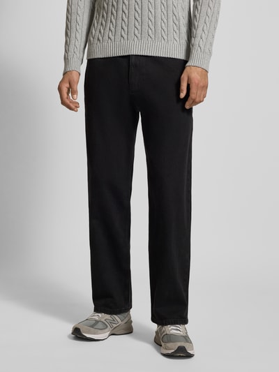 REVIEW Baggy Jeans in klassischem Five-Pocket-Design Black 4