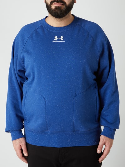 Under Armour Loose fit sweatshirt met ritszakken Koningsblauw - 4