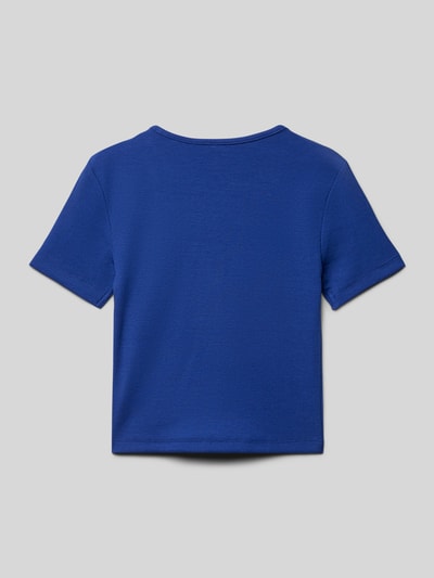 Only Slim fit T-shirt van katoenmix, model 'NESSA LIFE' Koningsblauw - 3