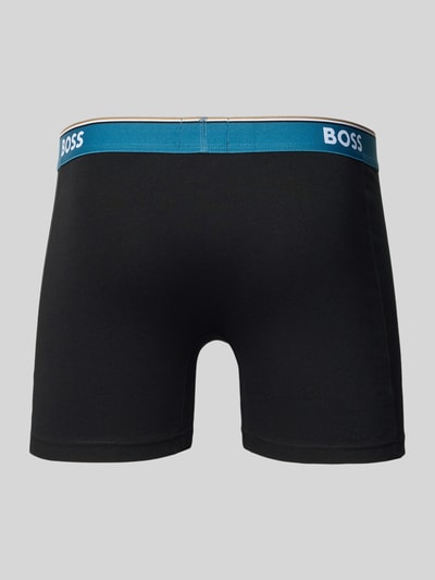 BOSS Regular Fit Boxershorts aus Baumwoll-Mix im 3er-Pack Black 3