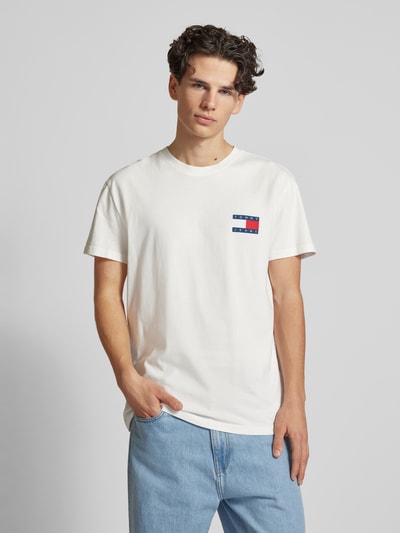 Tommy Jeans T-Shirt mit Label-Print Offwhite 4