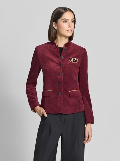 White Label Blazer in Cord-Optik Bordeaux 4