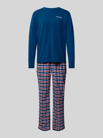 Tommy Hilfiger Pyjama met labelprint Blauw - 1