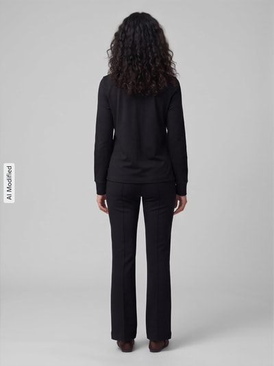 s.Oliver RED LABEL Relaxed Fit Langarmbluse aus Baumwoll-Mix Black 5