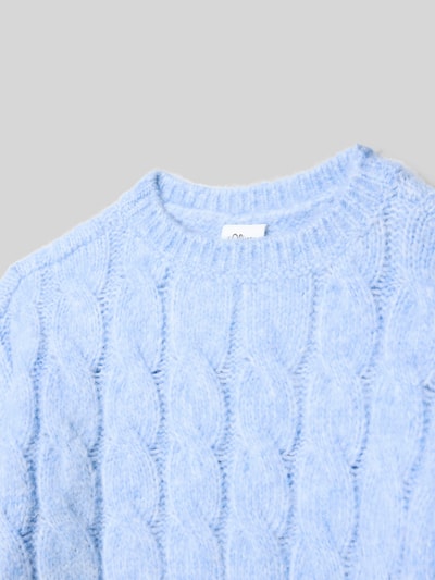 s.Oliver RED LABEL Loose Fit Strickpullover mit Zopfmuster Bleu 2