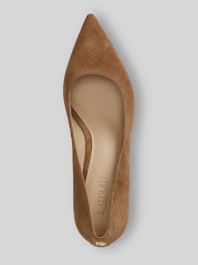 Lauren Ralph Lauren Pumps aus echtem Veloursleder Cognac 3