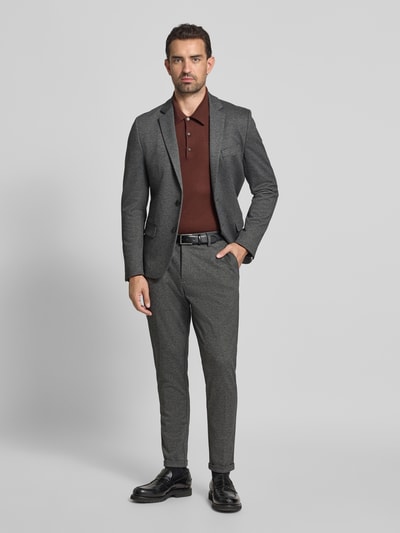 Antony Morato Slim Fit Anzugsakko mit Viskose-Anteil Modell 'Ashe' Dunkelgrau Melange 1