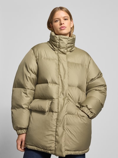 Marc O'Polo Denim Oversized donsjack met afneembare capuchon Rietgroen - 3