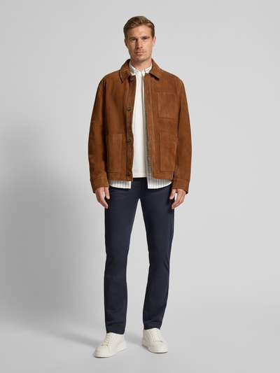 Tommy Hilfiger Straight fit chino van katoenmix Donkerblauw - 1