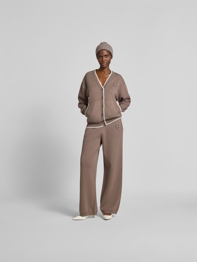 Kenzo Oversized Jacke aus Woll-Mix Taupe 1