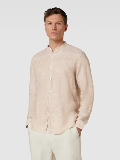 SELECTED HOMME Regular Fit Leinenhemd mit Maokragen Modell 'KYLIAN' Sand 4