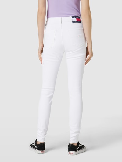 Tommy Jeans Skinny Fit Jeans mit Label-Detail Weiss 5