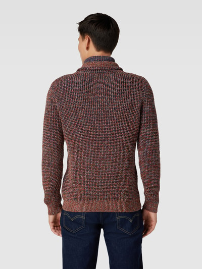 RAGMAN Gebreide pullover met all-over motief Rood - 5