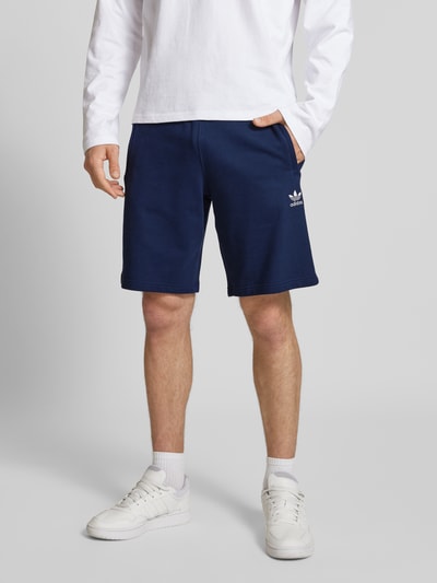 adidas Originals Shorts mit Label-Stitching und elastischem Bund Marine 4