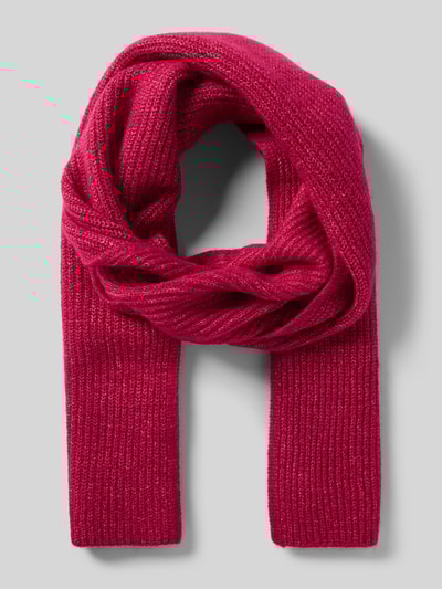 Christian Berg Woman Grobstrick-Schal in rechteckiger Form Fuchsia 1