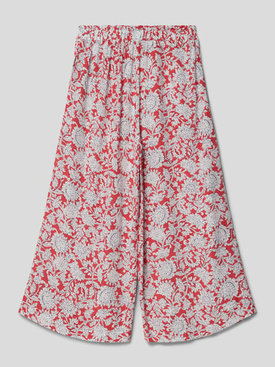 Pepe Jeans Broek met all-over motief, model 'JULLIE' Rood - 3