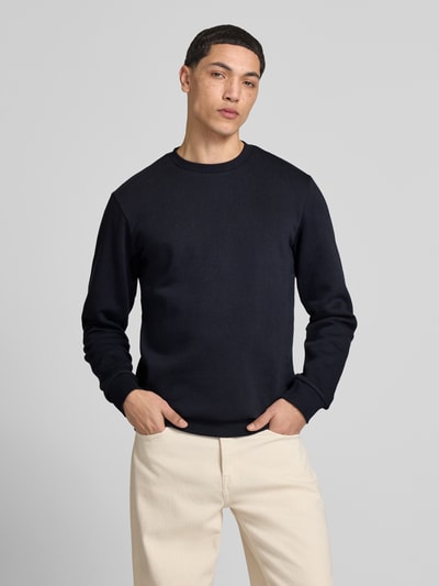 ONLY & SONS Regular Fit Sweatshirt aus Baumwoll-Mix Modell 'CERES' Dunkelblau 4