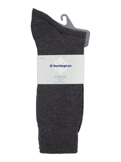 Burlington Socken im 2er-Pack Anthrazit Melange 2