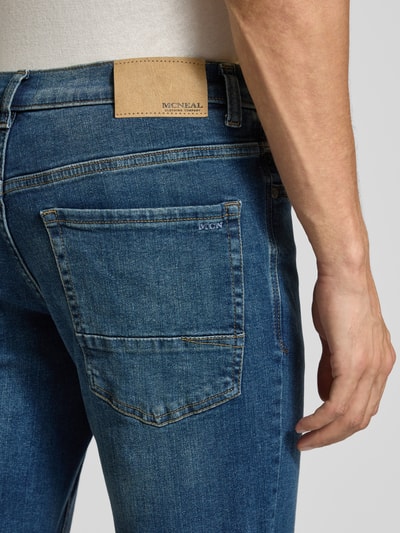 MCNEAL Regular fit jeans in 5-pocketmodel Rookblauw - 3