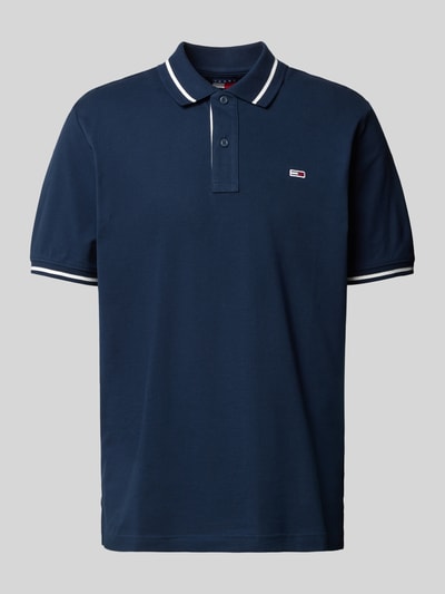 Tommy Jeans Regular Fit Poloshirt mit Logo-Stitching Marine 2