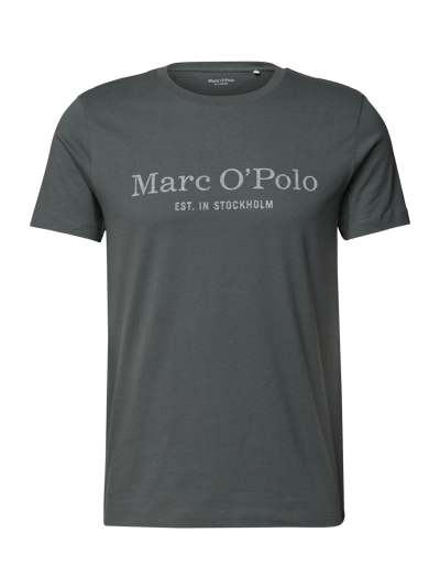 Marc O'Polo T-Shirt mit Label-Print Dunkelgrün 2