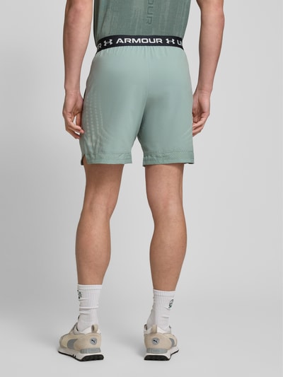 Under Armour Korte regular fit broek met elastische band met label, model 'Vanish' Mintgroen - 5