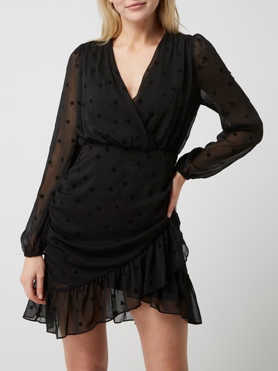 Neo Noir Kleid aus Organza mit Polka Dots  Black 4