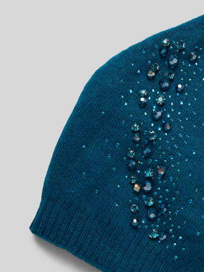 CAPELLI NEW YORK Beanie mit Label-Detail Petrol 2