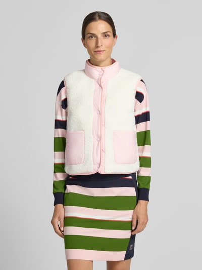 Marc Cain regular fit bodywarmer met gewatteerde look Roze - 6