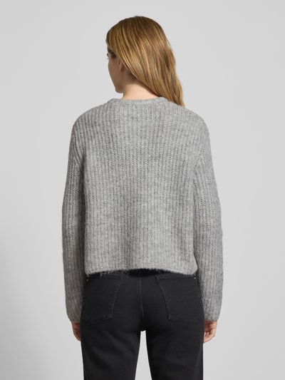 Someday Strickjacke mit Rundhalsausschnitt Modell 'TIAH' Hellgrau 5