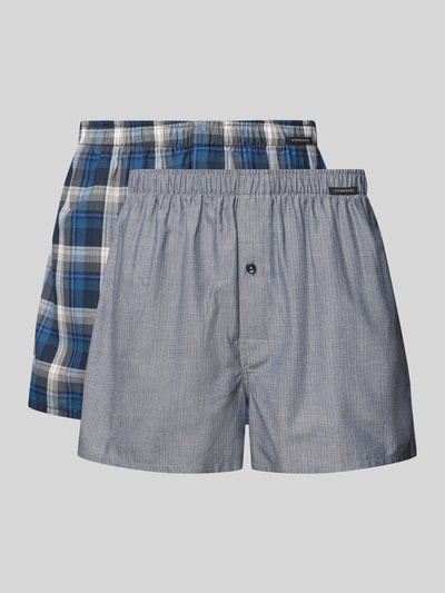 Schiesser Boxershorts mit Eingriff im 2er-Pack Marine 1