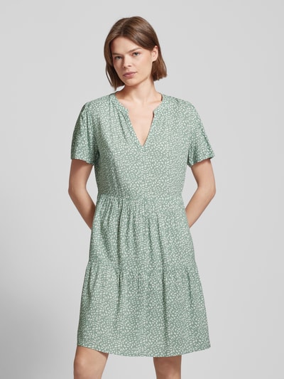 Only Mini-jurk van viscose met bloemenmotief, model 'ZALLY LIFE' Mintgroen - 4