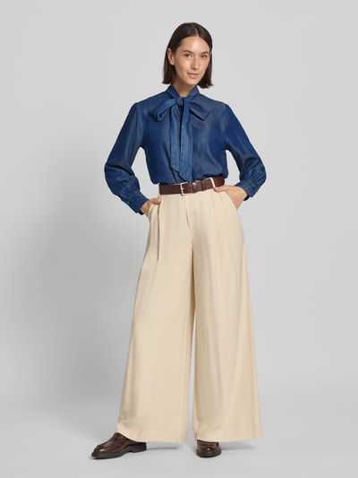 JOOP! Bluzka zakładana przez głowę z imitacji denimu model ‘ULLA’ Jeansowy niebieski 1