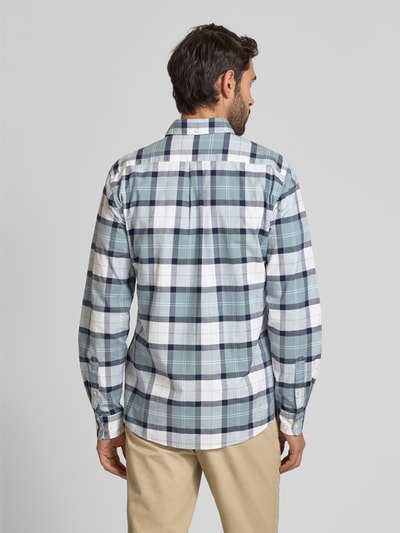 Barbour Freizeithemd mit Knopfleiste Bleu 5