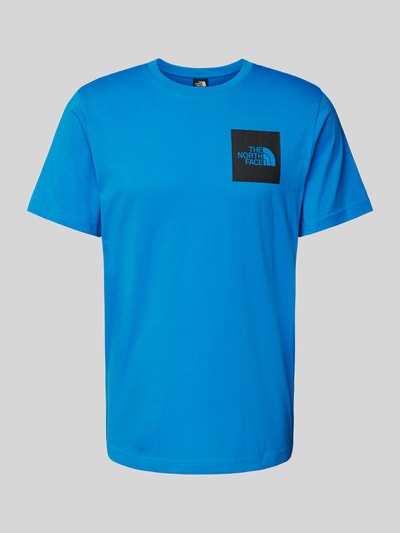 The North Face T-Shirt mit geripptem Rundhalsausschnitt Hellblau 2