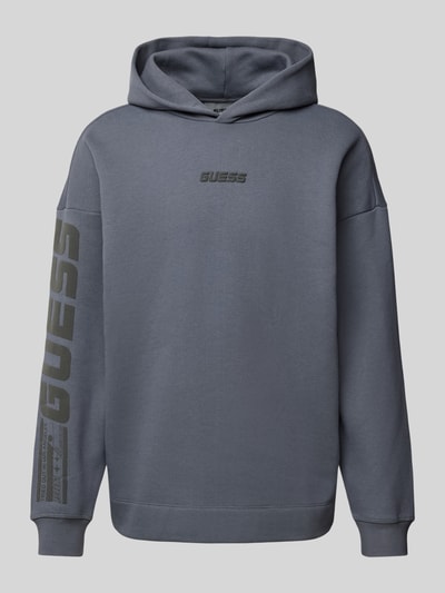 Guess Activewear Hoodie mit Label-Detail Modell 'DALIM' Anthrazit 2