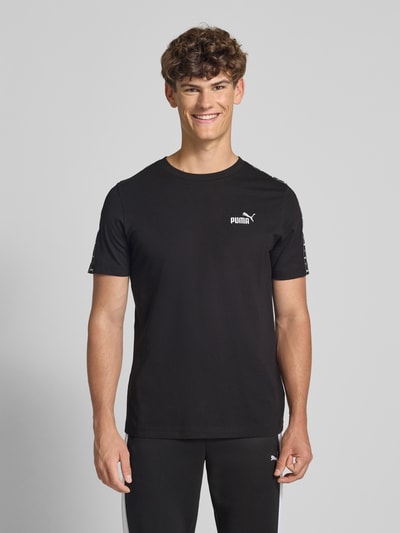 PUMA PERFORMANCE T-Shirt mit Label-Stitching und Rundhalsausschnitt Black 4