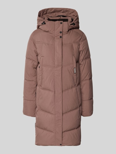 khujo Gewatteerde lange jas met capuchon, model 'Graya' Beige - 2