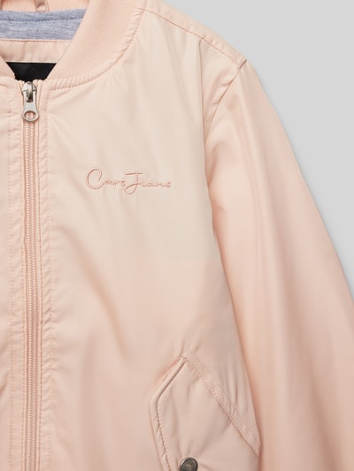 CARS JEANS Bomberjack met labelstitching, model 'GANIA' Lichtroze - 2