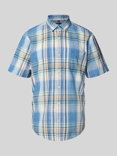 Lerros Straight Fit Freizeithemd mit Kentkragen Petrol 2