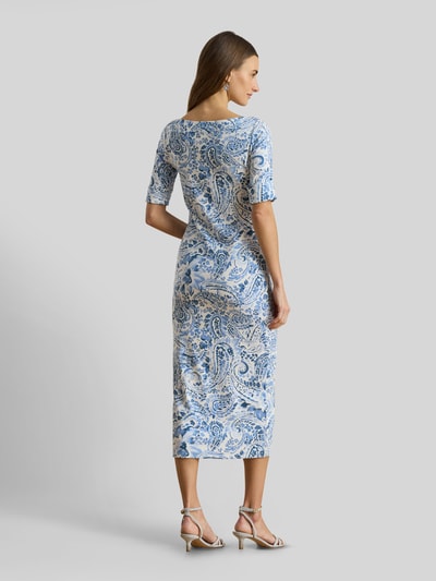 Lauren Ralph Lauren Sukienka midi casualowa ze wzorem na całej powierzchni Niebieski melanż 5
