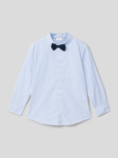 s.Oliver RED LABEL Hemd mit abnehmbarer Fliege Bleu 1
