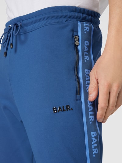 Balr. Sweatpants met galonstrepen en elastische band Rookblauw - 3