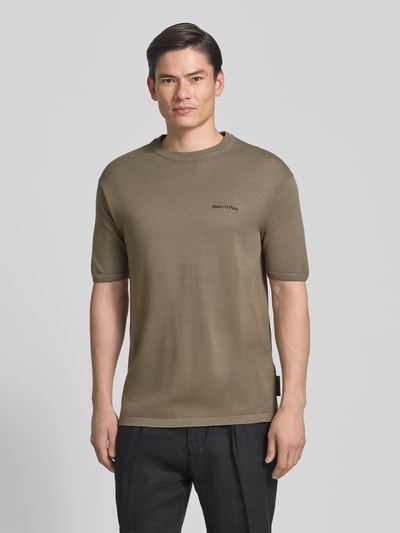 Marc O'Polo Regular Fit T-Shirt aus reiner Baumwolle Marc O'Polo × DFB Travel Collection Taupe 4