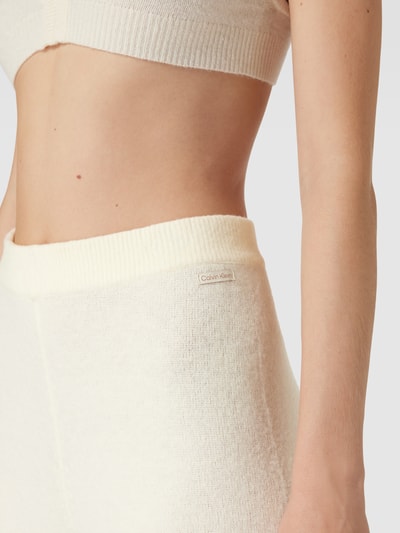 Calvin Klein Underwear Stoffen broek met uitlopende pijpen, model 'PLUSH LOUNGE' Offwhite - 3