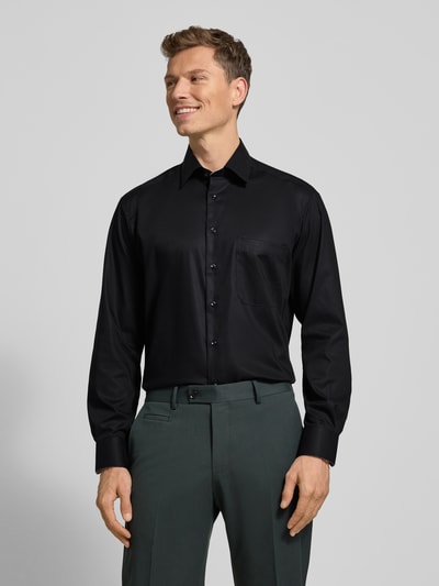 ETERNA Comfort Fit Businesshemd mit Knopfleiste Black 4