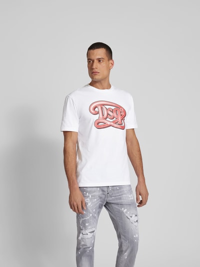 Dsquared2 T-Shirt aus reiner Baumwolle Weiss 4